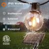 imageaddlon 56FT506 Solar String Lights Outdoor with Remote 27 Shatterproof G40 Bulbs Solar Powered ampamp USB Charging Patio Lights Dimmable Waterproof Solar String Lights for Outside Camping Backyard726FT