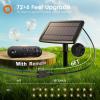 imageaddlon 56FT506 Solar String Lights Outdoor with Remote 27 Shatterproof G40 Bulbs Solar Powered ampamp USB Charging Patio Lights Dimmable Waterproof Solar String Lights for Outside Camping Backyard726FT