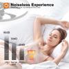imageaddlon Ceiling Fans with Lights and Remote 20 Low Profile Ceiling Fans 30006000K Dimmable Modern Flush Mount LED Fan Light Fandelier Ceiling Fan for Bedroom Kitchen Living Room BlackWhite QS02