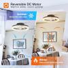 imageaddlon Ceiling Fans with Lights and Remote 20 Low Profile Ceiling Fans 30006000K Dimmable Modern Flush Mount LED Fan Light Fandelier Ceiling Fan for Bedroom Kitchen Living Room BlackBlack Honeycomb Crystal