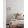 imageaddlon Floor Lamp for Living Room with 3 Color Temperatures Standing lamp with Linen lampshade for Bedroom Office Lamps with 9W LED Bulb Included  Brown with Beige ShadeBrownBeige Shade