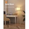 imageaddlon Floor Lamp for Living Room with 3 Color Temperatures Standing lamp with Linen lampshade for Bedroom Office Lamps with 9W LED Bulb Included  Brown with Beige ShadeBrass goldBeige Shade
