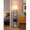 imageaddlon Floor Lamp with Shelves 5Tier Modern Shelf Floor Lamp with 3CCT LED Bulb Display Lamp for Living Room Bedroom and Office  Marble Texture ampamp Gold FrameBlack