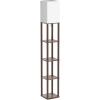 imageaddlon Floor Lamp with Shelves 5Tier Modern Shelf Floor Lamp with 3CCT LED Bulb Display Lamp for Living Room Bedroom and Office  Marble Texture ampamp Gold FrameBrown