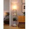 imageaddlon Floor Lamp with Shelves 5Tier Modern Shelf Floor Lamp with 3CCT LED Bulb Display Lamp for Living Room Bedroom and Office  Marble Texture ampamp Gold FrameVintage
