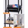 imageaddlon Floor Lamp with Shelves 5Tier Modern Shelf Floor Lamp with 3CCT LED Bulb Display Lamp for Living Room Bedroom and Office  Marble Texture ampamp Gold FrameBlackUSBType C