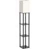 imageaddlon Floor Lamp with Shelves 5Tier Modern Shelf Floor Lamp with 3CCT LED Bulb Display Lamp for Living Room Bedroom and Office  Marble Texture ampamp Gold FrameBlack