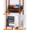 imageaddlon Floor Lamp with Shelves 5Tier Modern Shelf Floor Lamp with 3CCT LED Bulb Display Lamp for Living Room Bedroom and Office  Marble Texture ampamp Gold FrameBrownUSBType C