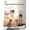 imageaddlon Floor Lamp with Shelves 5Tier Modern Shelf Floor Lamp with 3CCT LED Bulb Display Lamp for Living Room Bedroom and Office  Marble Texture ampamp Gold FrameVintage
