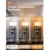 imageaddlon Floor lamp with Shelves Super Large Size 19W 5Tier Modern Floor lamp with 3 Color Temperatures LED Bulb Display Shelf lamp for Living Room Bedroom and Office  Black