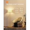 imageaddlon Gold Floor Lamps for Living Room Tall Modern Standing lamp with Linen Shade Decorative Simple Design Floor Lamps for Bedroom and OfficeGold