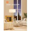 imageaddlon Gold Floor Lamps for Living Room Tall Modern Standing lamp with Linen Shade Decorative Simple Design Floor Lamps for Bedroom and OfficeGold