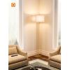 imageaddlon Gold Floor Lamps for Living Room Tall Modern Standing lamp with Linen Shade Decorative Simple Design Floor Lamps for Bedroom and OfficeGold