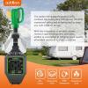 imageaddlon RV Surge Protector 50 Amp Circuit Analyzer with Waterproof Cover AntiTheft Lock RV Adapter Plug Camper Accessories for Travel Trailers ETL Listed