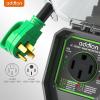 imageaddlon RV Surge Protector 50 Amp Circuit Analyzer with Waterproof Cover AntiTheft Lock RV Adapter Plug Camper Accessories for Travel Trailers ETL Listed