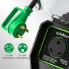 imageaddlon RV Surge Protectors 30 Amp Circuit Analyzer with Waterproof Cover and AntiTheft Lock RV Adapter Plug for Camper ETL Listed Green6100J