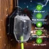 imageaddlon RV Surge Protectors 30 Amp Circuit Analyzer with Waterproof Cover and AntiTheft Lock RV Adapter Plug for Camper ETL Listed Green6100J