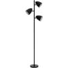 imageaddlon Tree Floor Lamp with 3 Adjustable Rotating Lights and Matching LED Bulbs Standing Tall Pole Lamps for Living Room Bedroom Home Office  Brass GoldBlack