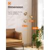 imageaddlon Tree Floor Lamp with 3 Adjustable Rotating Lights and Matching LED Bulbs Standing Tall Pole Lamps for Living Room Bedroom Home Office  Brass GoldGold