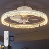 imageaddlon Ceiling Fans with Lights and Remote 20 Low Profile Ceiling Fans 30006000K Dimmable Modern Flush Mount LED Fan Light Fandelier Ceiling Fan for Bedroom Kitchen Living Room BlackWhite
