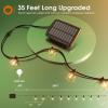 imageaddlon 100FT Solar String Lights Outdoor with Remote 54 LED Shatterproof Bulbs Dimmable ampamp Timable 3 Light Modes G40 Waterproof Solar String Lights for Outside Backyard Party Decor35FT