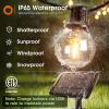 imageaddlon 100FT Solar String Lights Outdoor with Remote 54 LED Shatterproof Bulbs Dimmable ampamp Timable 3 Light Modes G40 Waterproof Solar String Lights for Outside Backyard Party Decor100FT