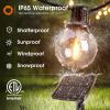 imageaddlon 100FT Solar String Lights Outdoor with Remote 54 LED Shatterproof Bulbs Dimmable ampamp Timable 3 Light Modes G40 Waterproof Solar String Lights for Outside Backyard Party Decor35FT