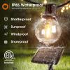 imageaddlon 100FT Solar String Lights Outdoor with Remote 54 LED Shatterproof Bulbs Dimmable ampamp Timable 3 Light Modes G40 Waterproof Solar String Lights for Outside Backyard Party Decor50FT