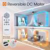imageaddlon 2 Pack 52 inch Ceiling Fans with Lights White Ceiling Fan with Light and Remote Control Reversible 3 Wood Blades 6 Speeds 5CCT Dimmable Noiseless Wood Ceiling Fan for IndoorOutdoor UseBlack