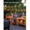 imageaddlon 200FT LED Outdoor String Lights Remote Dimmable Patio Lights with Timer ampamp 3 Lighting Modes 64 Shatterproof Edison Bulbs Waterproof Connectable String Lights for Outside Backyard Porch Party150FT