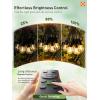 imageaddlon 200FT LED Outdoor String Lights Remote Dimmable Patio Lights with Timer ampamp 3 Lighting Modes 64 Shatterproof Edison Bulbs Waterproof Connectable String Lights for Outside Backyard Porch Party150FT