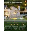 imageaddlon 200FT LED Outdoor String Lights Remote Dimmable Patio Lights with Timer ampamp 3 Lighting Modes 64 Shatterproof Edison Bulbs Waterproof Connectable String Lights for Outside Backyard Porch Party100FT