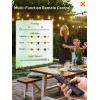imageaddlon 200FT LED Outdoor String Lights Remote Dimmable Patio Lights with Timer ampamp 3 Lighting Modes 64 Shatterproof Edison Bulbs Waterproof Connectable String Lights for Outside Backyard Porch Party150FT