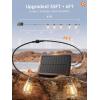 imageaddlon 54FT486 Solar String Lights Outdoor Waterproof with USB Port ampamp Remote Control Dimmable Solar Patio Lights IP65 Solar Powered Edison LED Bulbs for Outside Bistro Camping35FT