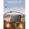 imageaddlon 54FT486 Solar String Lights Outdoor Waterproof with USB Port ampamp Remote Control Dimmable Solar Patio Lights IP65 Solar Powered Edison LED Bulbs for Outside Bistro Camping72FT