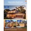 imageaddlon 54FT486 Solar String Lights Outdoor Waterproof with USB Port ampamp Remote Control Dimmable Solar Patio Lights IP65 Solar Powered Edison LED Bulbs for Outside Bistro Camping25FTPlugin 