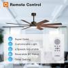 imageaddlon 72 Inch Large Ceiling Fans with Lights Black Ceiling Fan with Remote Control Reversible 5CCT Dimmable DC Motor Modern Ceiling Fan for Living Room Kitchen Patio IndoorOutdoor UseBlack