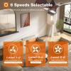 imageaddlon Ceiling Fans with Lights 22 inch Glass Lampshade Ceiling Fan with Bulbs Reversible DC Motor 3 Blades Dimmable Noiseless IndoorOutdoor Fan for Farmhouse Bedroom Bulb Included