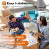 imageaddlon Ceiling Fans with Lights 42 Inch Low Profile Ceiling Fan with Light And Remote Control Flush Mount Reversible 3CCT Dimmable 4 Blades White Small Ceiling Fan for Bedroom IndoorOutdoor UseNickel