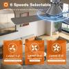 imageaddlon Ceiling Fans with Lights 42 Inch Low Profile Ceiling Fan with Light And Remote Control Flush Mount Reversible 3CCT Dimmable 4 Blades White Small Ceiling Fan for Bedroom IndoorOutdoor UseNickel