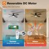 imageaddlon Ceiling Fans with Lights 42 Inch Low Profile Ceiling Fan with Light And Remote Control Flush Mount Reversible 3CCT Dimmable 4 Blades White Small Ceiling Fan for Bedroom IndoorOutdoor UseBlack