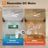 imageaddlon Ceiling Fans with Lights 42 Inch Low Profile Ceiling Fan with Light And Remote Control Flush Mount Reversible 3CCT Dimmable 4 Blades White Small Ceiling Fan for Bedroom IndoorOutdoor UseWhite