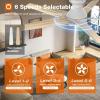 imageaddlon Ceiling Fans with Lights 42 Inch Low Profile Ceiling Fan with Light And Remote Control Flush Mount Reversible 3CCT Dimmable Quiet White Small Ceiling Fan for Bedroom IndoorOutdoor UseWhite