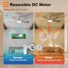 imageaddlon Ceiling Fans with Lights 42 Inch Low Profile Ceiling Fan with Light And Remote Control Flush Mount Reversible 3CCT Dimmable Quiet White Small Ceiling Fan for Bedroom IndoorOutdoor UseSilver