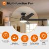 imageaddlon Ceiling Fans with Lights 42 Inch Low Profile Ceiling Fan with Light And Remote Control Flush Mount Reversible 3CCT Dimmable Quiet White Small Ceiling Fan for Bedroom IndoorOutdoor UseBlack