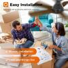imageaddlon Ceiling Fans with Lights 42 Inch Low Profile Ceiling Fan with Light And Remote Control Flush Mount Reversible 3CCT Dimmable Quiet White Small Ceiling Fan for Bedroom IndoorOutdoor UseBlack