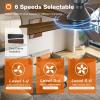 imageaddlon Ceiling Fans with Lights 42 Inch Low Profile Ceiling Fan with Light And Remote Control Flush Mount Reversible 3CCT Dimmable Quiet White Small Ceiling Fan for Bedroom IndoorOutdoor UseBlack