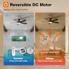 imageaddlon Ceiling Fans with Lights 42 Inch Low Profile Ceiling Fan with Light And Remote Control Flush Mount Reversible 3CCT Dimmable Quiet White Small Ceiling Fan for Bedroom IndoorOutdoor UseBlack