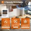 imageaddlon Ceiling Fans with Lights 42 Inch Low Profile Ceiling Fan with Light And Remote Control Flush Mount Reversible 3CCT Dimmable Quiet White Small Ceiling Fan for Bedroom IndoorOutdoor UseBlack