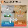 imageaddlon Ceiling Fans with Lights 42 Inch Low Profile Ceiling Fan with Light And Remote Control Flush Mount Reversible 3CCT Dimmable Quiet White Small Ceiling Fan for Bedroom IndoorOutdoor UseSilver